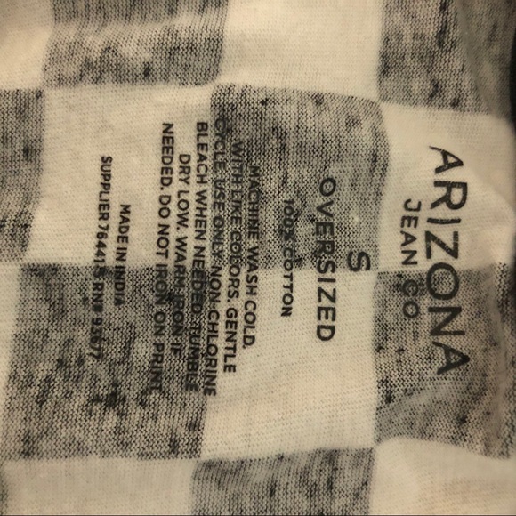 SOLD Arizona Men’s Oversize 1980’s Checkered Shirt - Picture 3 of 5